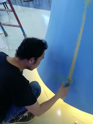 勵之聞漆工組-漆面補縫